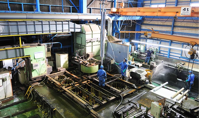 ロール製作工程:めっき加工1